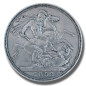 1893 United Kingdom Victoria Veiled Head Full Crown Silver Coin